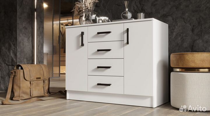 Спальный гарнитур Эко Квадро Белый