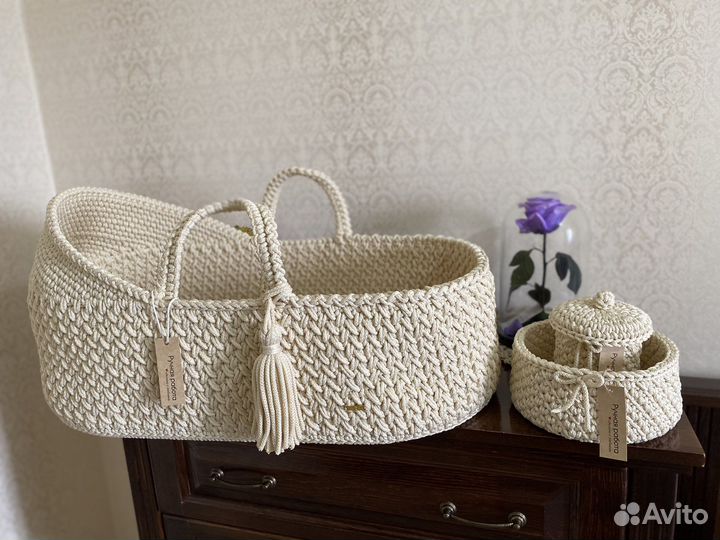 Вязанная люлька переноска