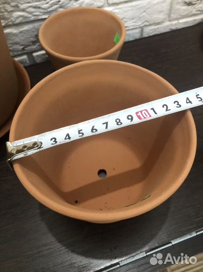 Горшок для цветов глиняный