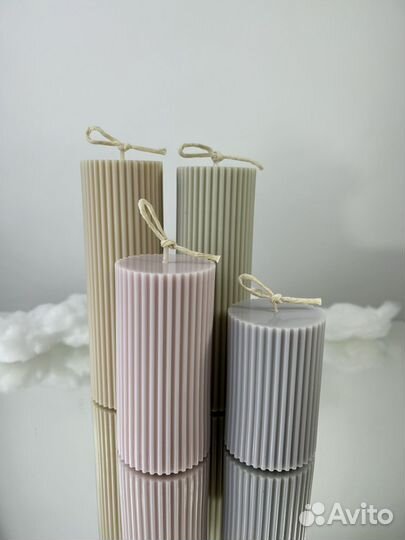 Свечи ручной работы Интерьерные