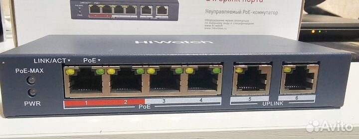 Коммутатор DS-S604P