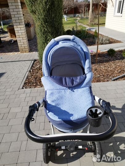 Коляска adamex 3 в 1 бу