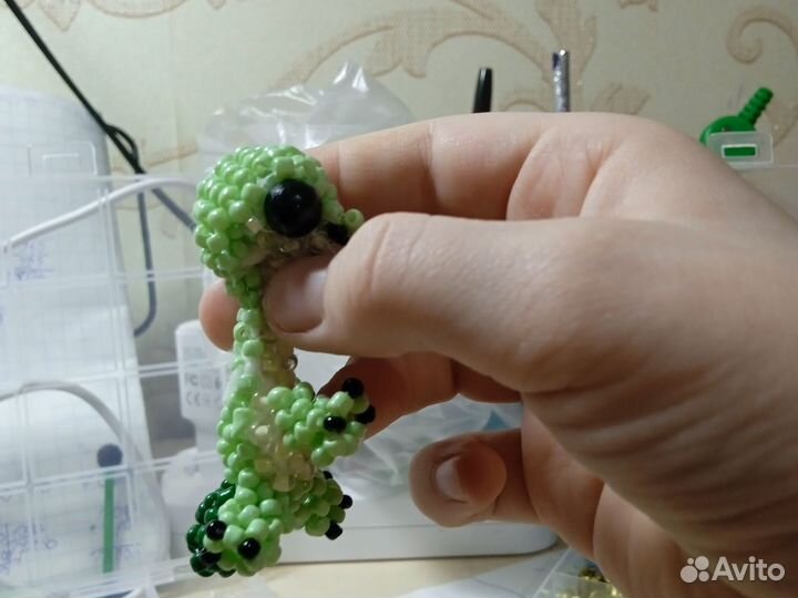 Амигуруми из бисера дракон