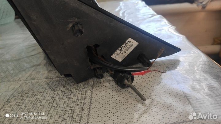 Зеркало левое priora se черное плазма повторитель