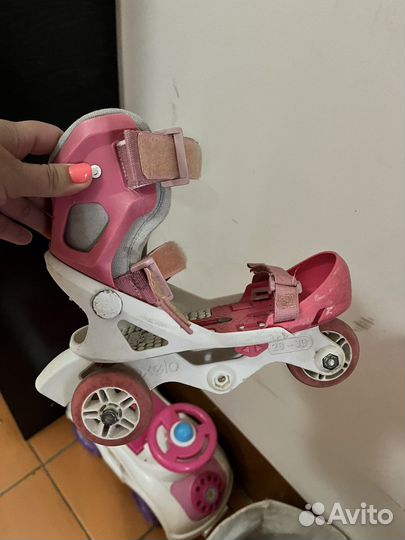 Машинка-каталка и ролики