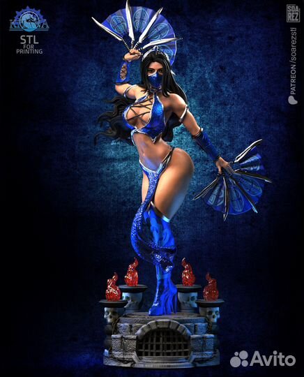 Kitana - mortal kombat фигурка модель 1-12