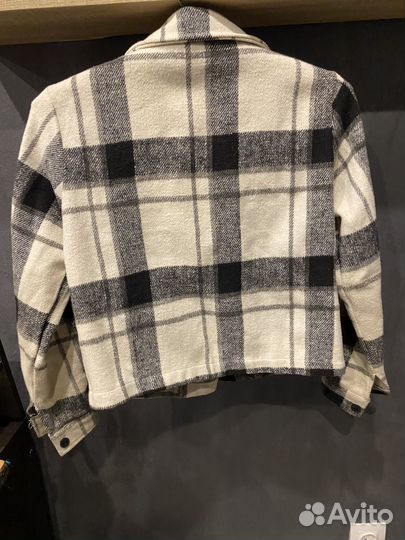 Рубашка в клетку утепленная женская