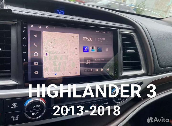 Андроид магнитолы для Toyota Highlander 3 XU 50