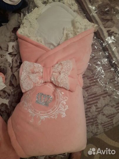 Конверт на выписку зимний для девочки