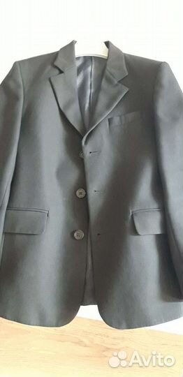 Пиджак школьный рост 146см, цвет синий