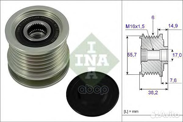 Шкив генератора 535001310 Ina