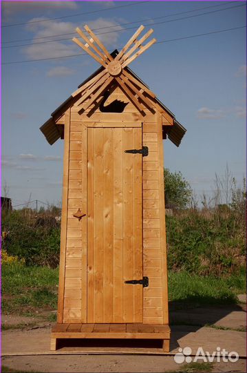 Дачный туалет деревянный HAT111