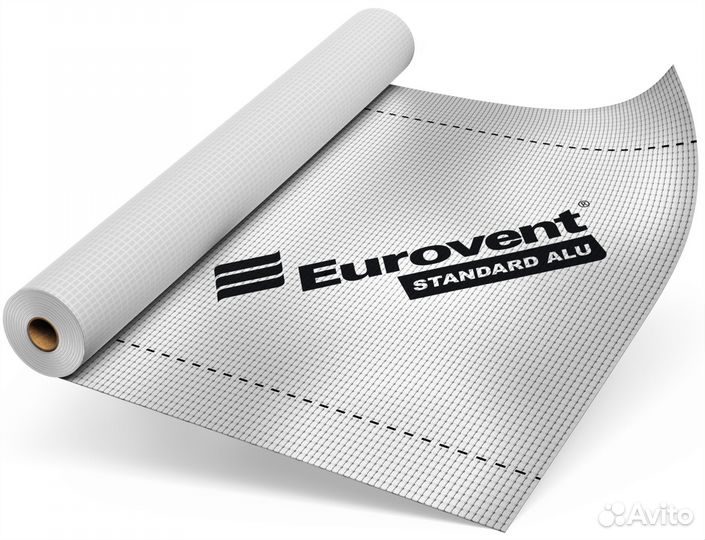 Теплоотражающая армированная пароизоляция Eurovent Standart Alu 90 1,5м 75м2