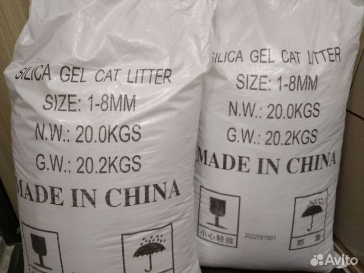 Силикагель наполнитель кошачий 20 кг