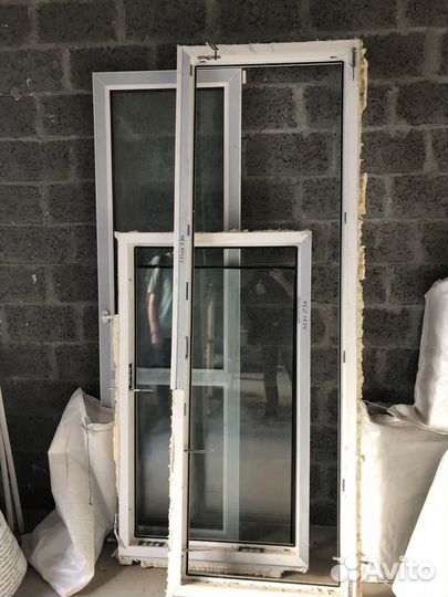 Балконный блок с дверью бу