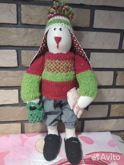 Кукла тильда заяц ручной работы