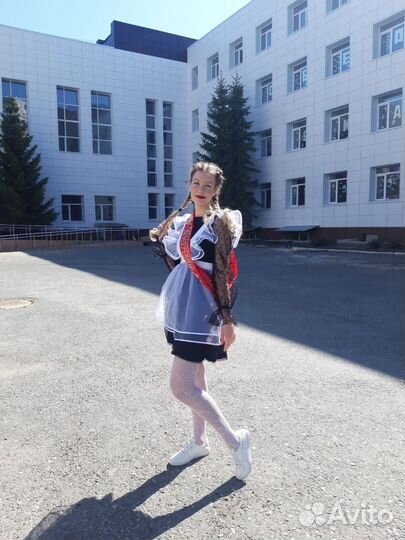 Фартук школьный белый форма