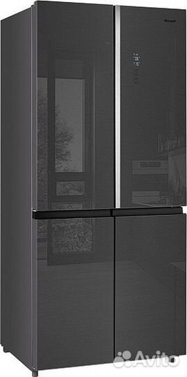 Холодильник weissgauff WCD 590 NoFrost Inverter Premium EcoFresh Inox Glass