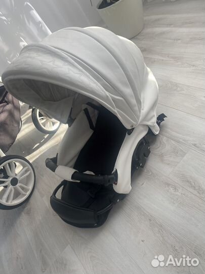 Коляска 3 в 1 белая indigo
