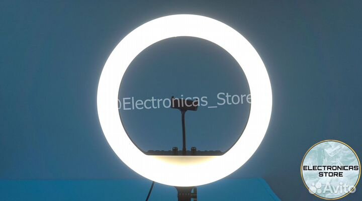 Кольцевая Лампа 45 см Бело-Мраморная RL-18