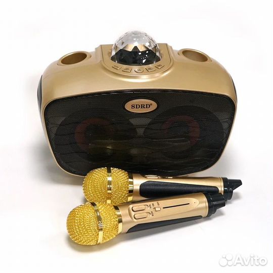 Колонка караоке с 2 микрофонами sdrd SD-315
