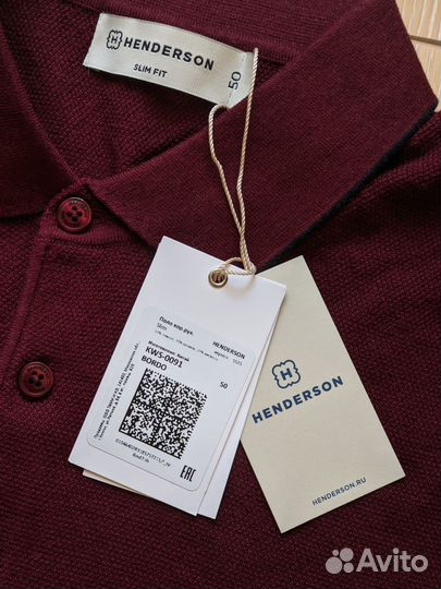 Поло тонкой вязки Henderson 50