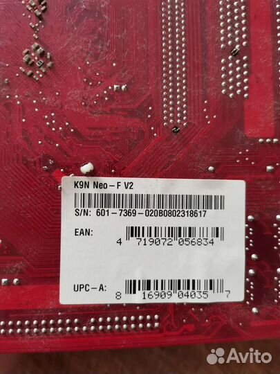 Материнская плата K9N NEO- F V2 + озу 1 гиг