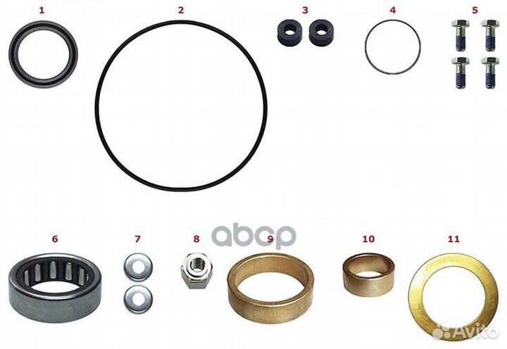 Рмк стартера для стартера mb 1987010000 100805