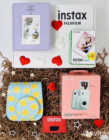 Подарочный набор Instax 12 Green/Blue