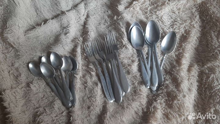 Набор столовых приборов СССР 6 персон Алюминий