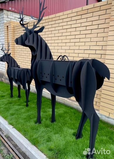 Олень мангал дизайн