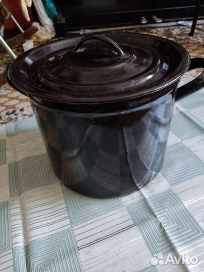 Кастрюля эмалированная, Времён СССР, 40 л