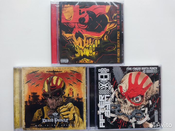 CD диски Five Finger Death Punch, Volbeat