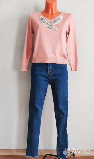 Кофты/свитшоты/джемперы/джинсы женские 42-44