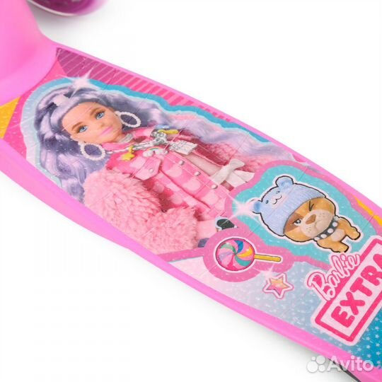 Самокат Kreiss Barbie 3-колесный HF-TK002A-B1