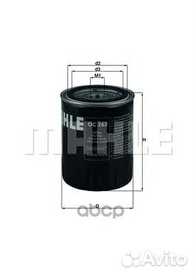 Фильтр масляный OC262 Mahle/Knecht