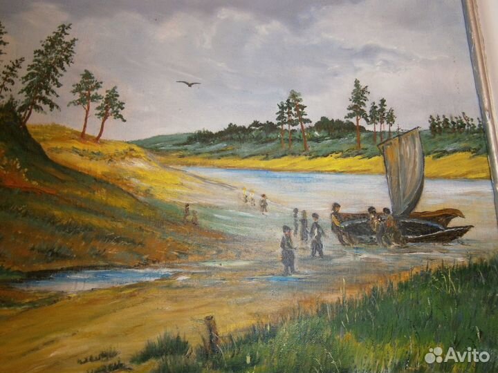 Картина СССР холст масло 1979г 