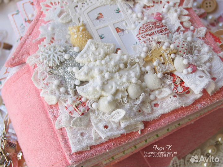 Зимний Мини фотоальбом Сказочный домик