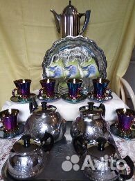 Мельхиоровая посуда и чайные пары