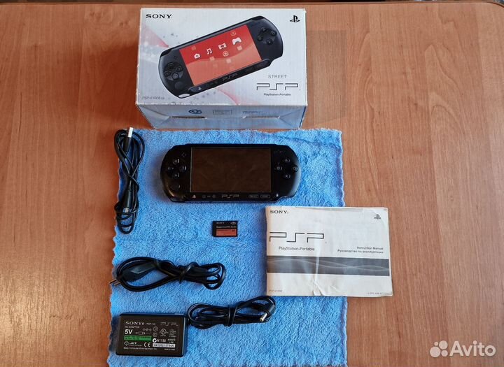 Sony PSP E1008 Street charcoal black прошитая