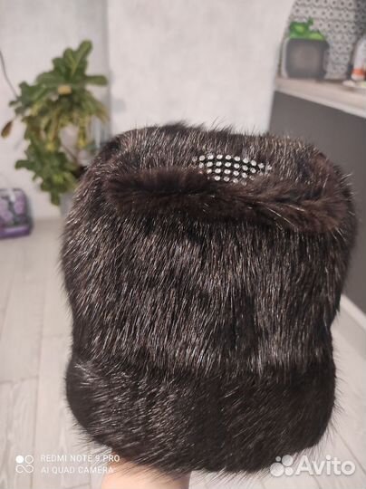 Шапка норковая женская