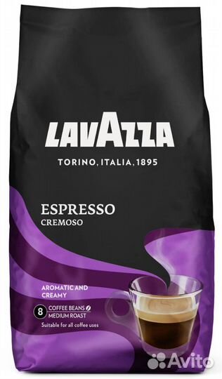 Кофе зерновой Lavazza Espresso Cremoso 1 кг