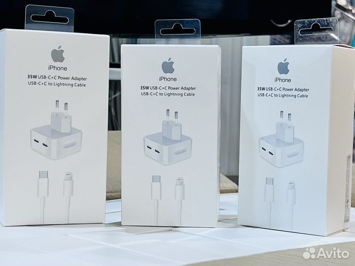 Сетевое зарядное устройство apple 35w комплект