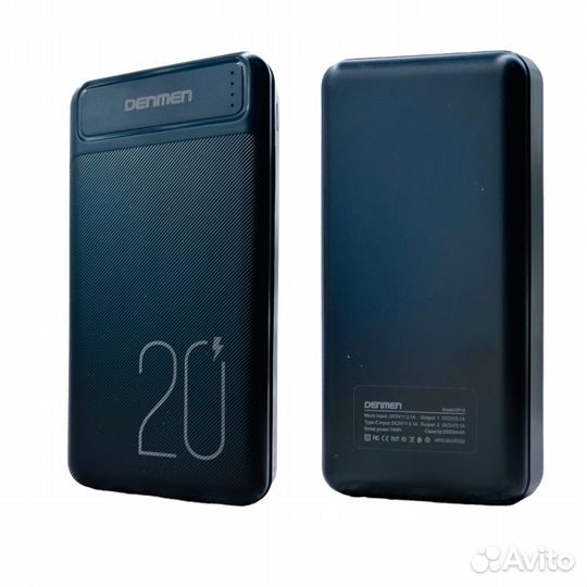 %%power bank denmen DP10 20000 mAh Black