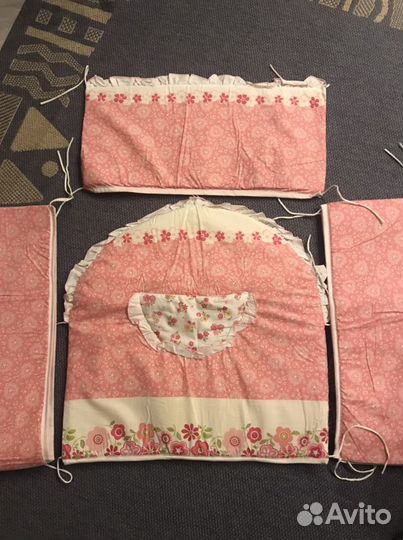 Бортики в кроватку 2 вида