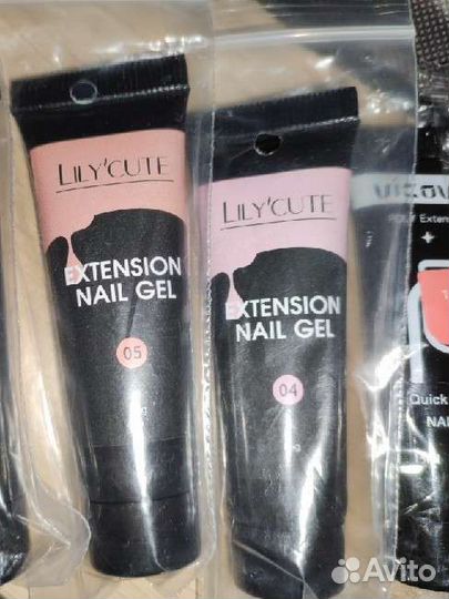 Гель для наращивания ногтей полигель