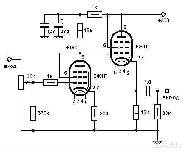 Трансформатор, радиолампы 6ж1п, комплект