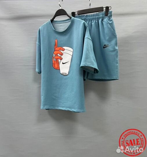 Спортивный костюм nike (футболка+шорты)