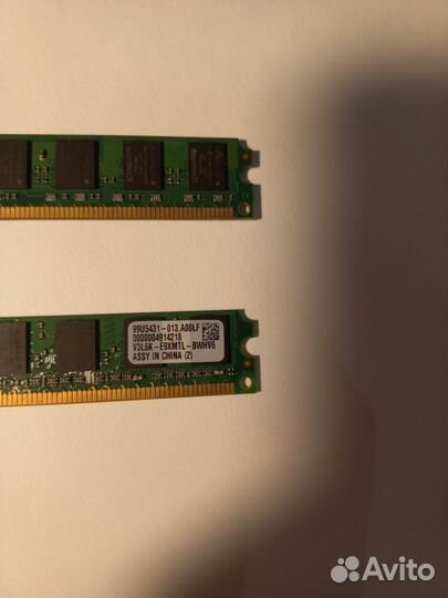 Kingston 1 гб DDR2 800 мгц