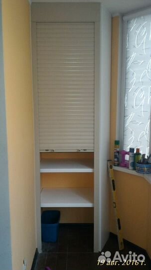 Шкаф с рольставнями на балкон на заказ с доставкой